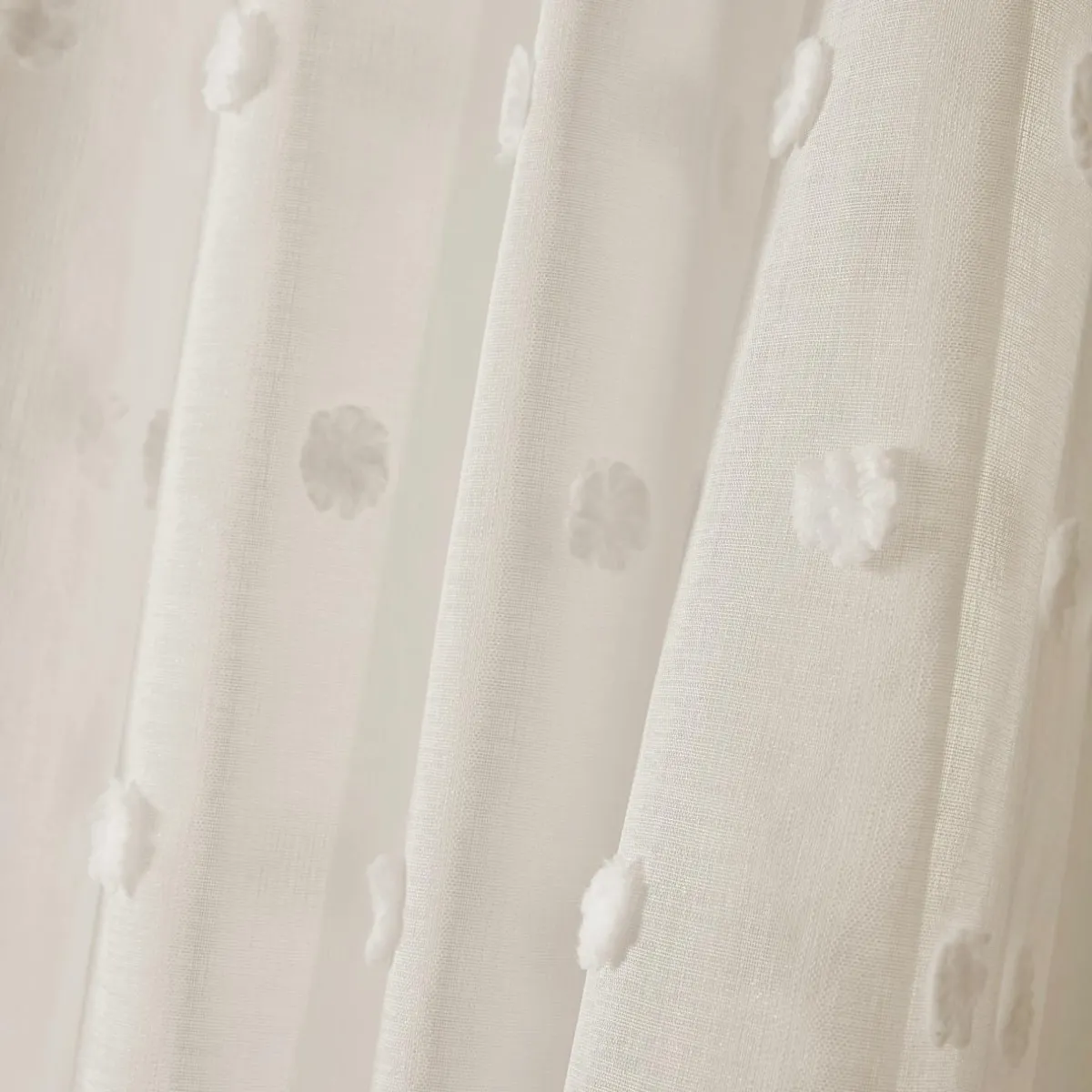 EMINZA Voilage galon fronceur pompons (280 x 240 cm) Emie Beige