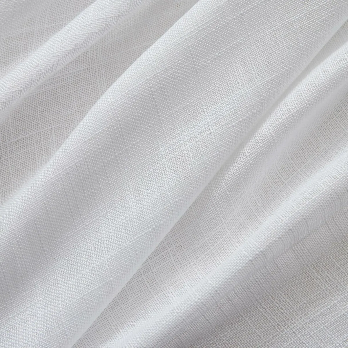 EMINZA Voilage grande largeur effet lin (400 x 240 cm) Robin Blanc Best