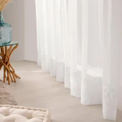 ENJOY HOME Voilage grande largeur œillets (240 x 240 cm) Solis Blanc New