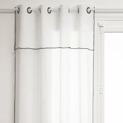 ATMOSPHERA Voilage œillets à volant (140 x 240 cm) Fred Blanc Clearance