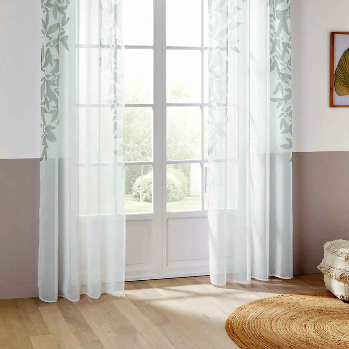 ATMOSPHERA Voilage œillets (140 x 240 cm) Ark Vert Sale