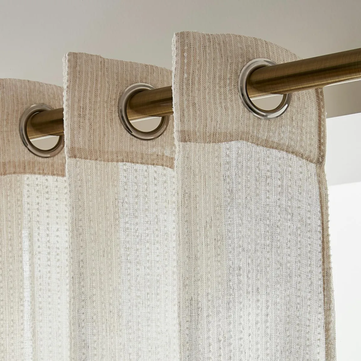 EMINZA Voilage œillets (280 x 240 cm) Arthur Beige Online