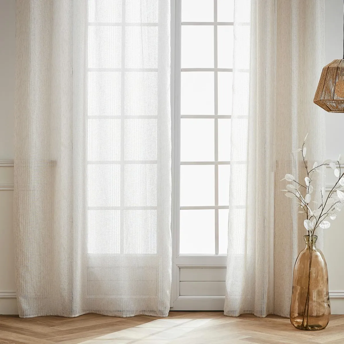 EMINZA Voilage œillets (140 x 280 cm) Arthur Beige Clearance