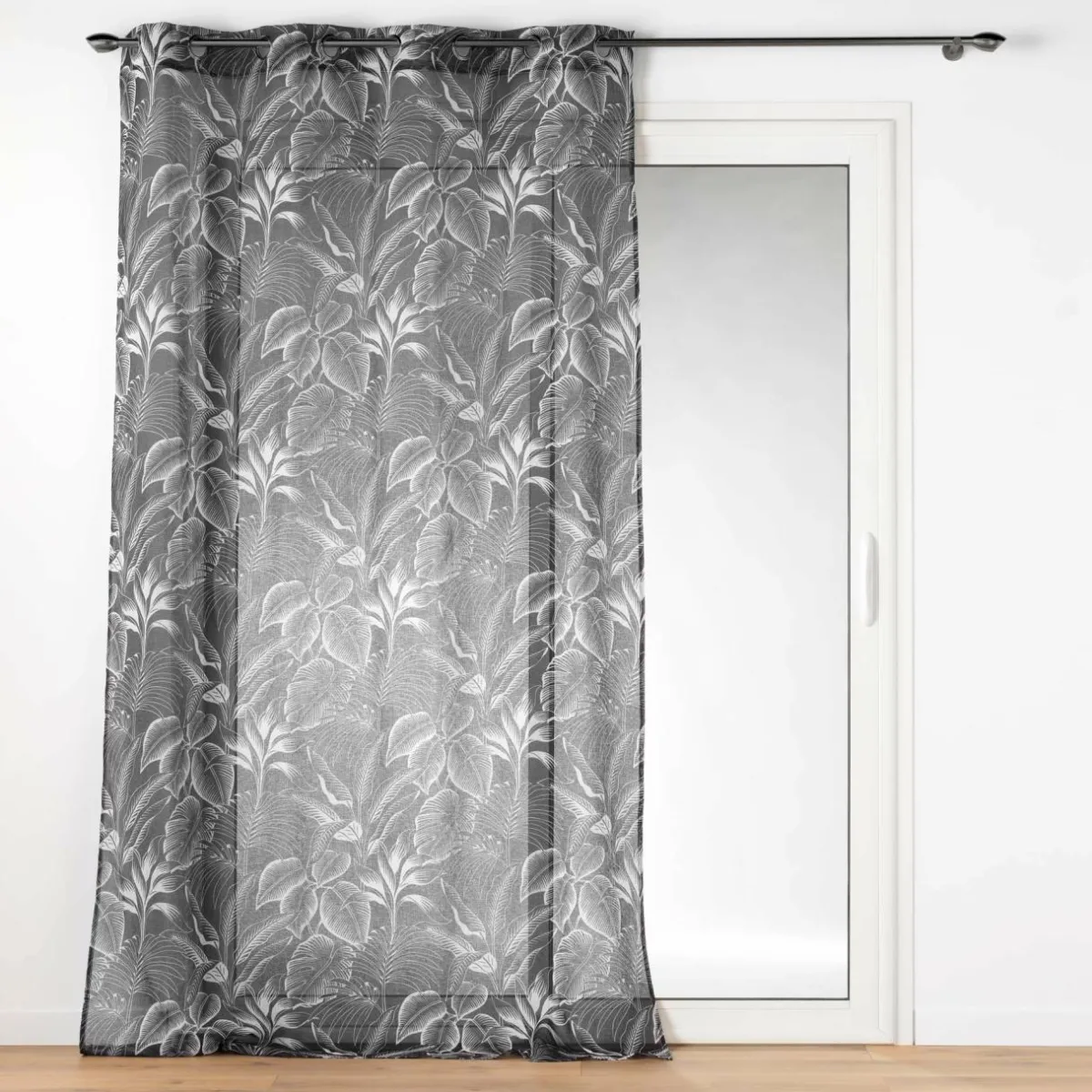 DOUCEUR D'INTERIEUR Voilage œillets (140 x 240 cm) Cabana Noir Discount