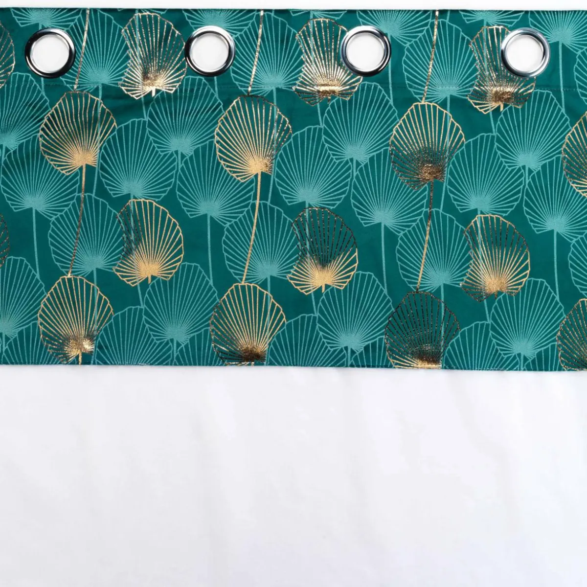 DOUCEUR D'INTERIEUR Voilage œillets (140 x 240 cm) Clairine Vert émeraude Outlet
