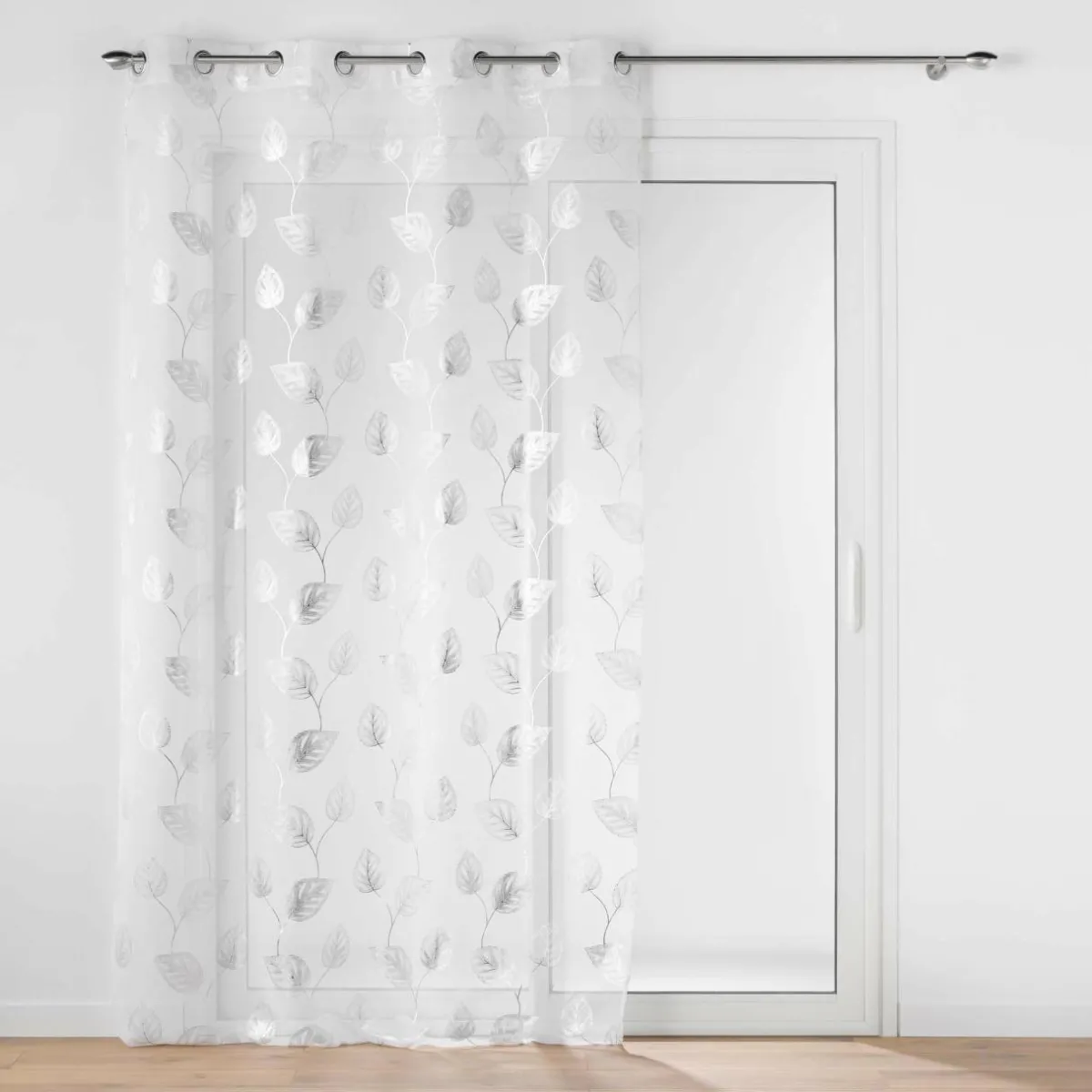 DOUCEUR D'INTERIEUR Voilage œillets (140 x 280 cm) Edelia Argent Outlet