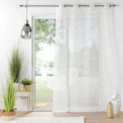 DOUCEUR D'INTERIEUR Voilage œillets (140 x 240 cm) Flessia Or