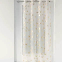 DOUCEUR D'INTERIEUR Voilage œillets (140 x 240 cm) Ginkgold Or Hot