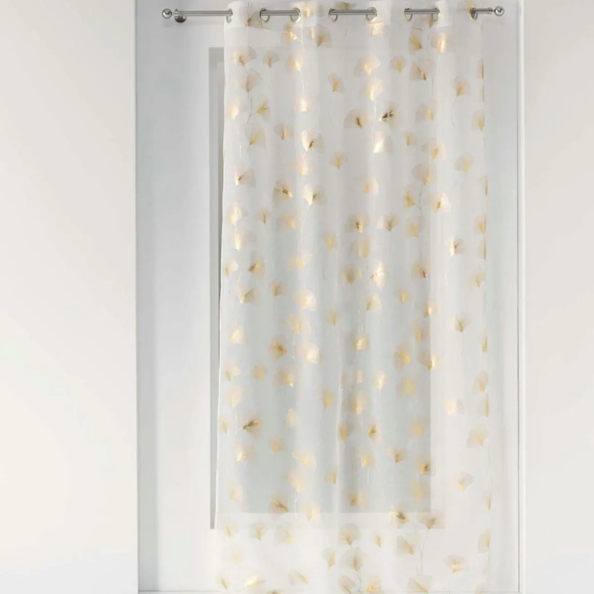 DOUCEUR D'INTERIEUR Voilage œillets (140 x 240 cm) Ginkgold Or Hot