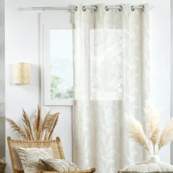 STOF Voilage œillets (140 x 260 cm) Hemera Ecru Beige Outlet