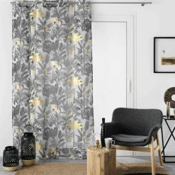DOUCEUR D'INTERIEUR Voilage œillets (140 x 240 cm) Karaba Noir Sale