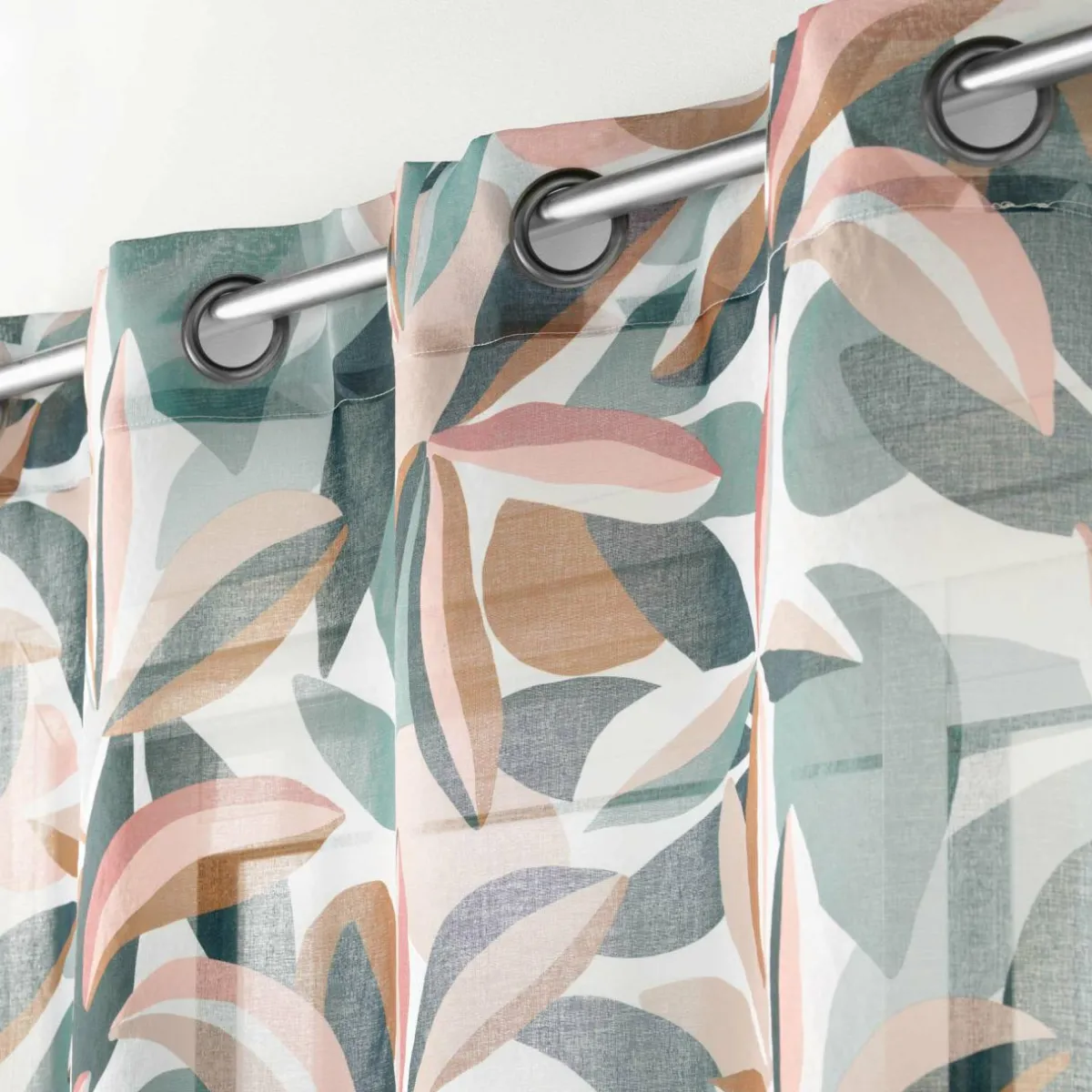 DOUCEUR D'INTERIEUR Voilage œillets (140 x 240 cm) Lavinia Multicolore Hot