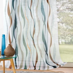 DOUCEUR D'INTERIEUR Voilage œillets (140 x 240 cm) Lisana Multicolore Sale