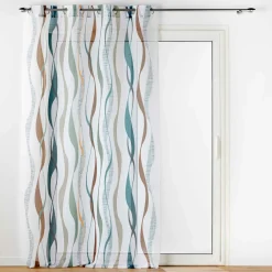 DOUCEUR D'INTERIEUR Voilage œillets (140 x 240 cm) Lisana Multicolore Sale