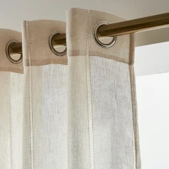 EMINZA Voilage œillets (280 x 240 cm) Léontine Beige New