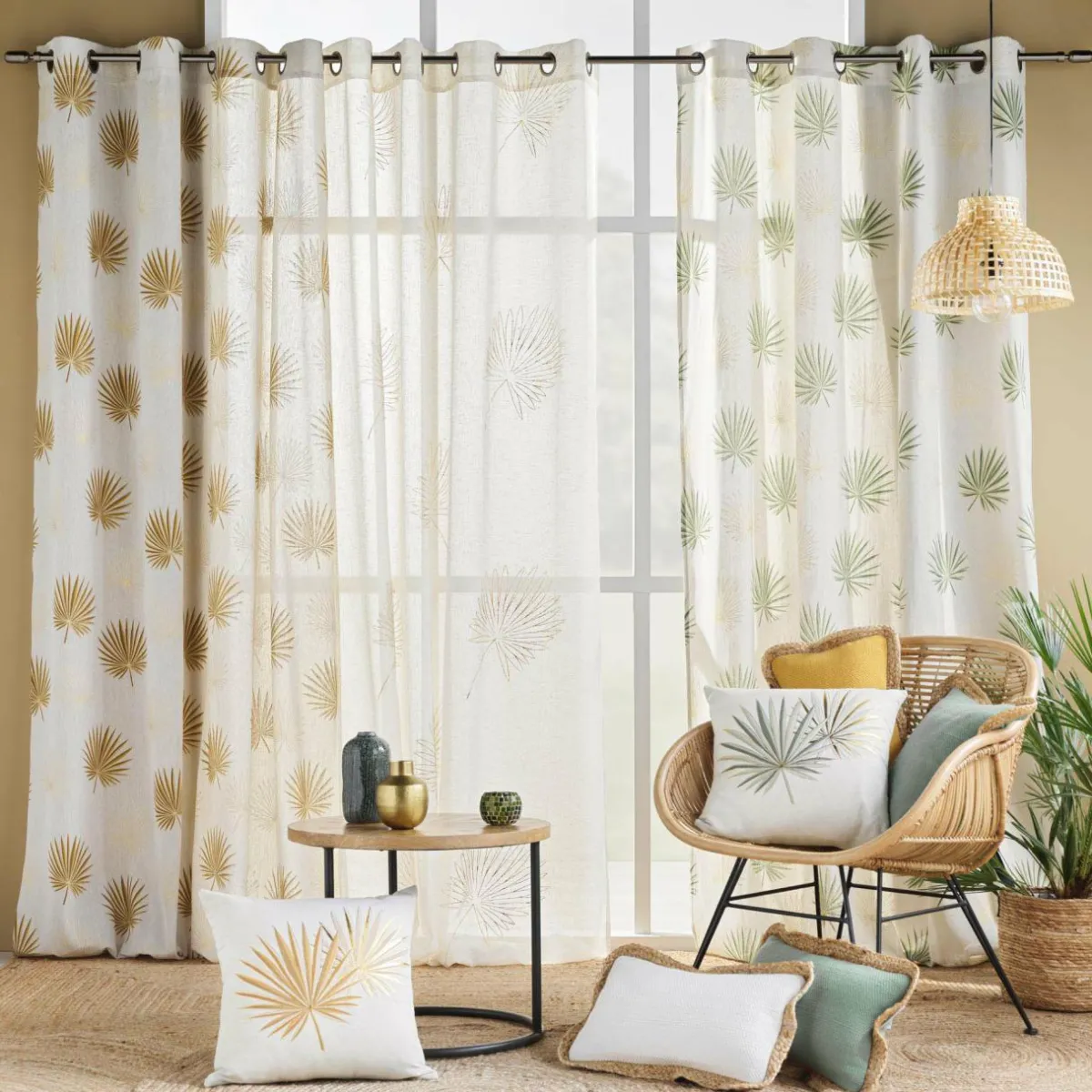 douceur d'intu017drieur Voilage œillets (140 x 240 cm) Lotus Beige Best