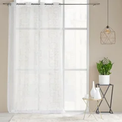 douceur d'intu017drieur Voilage œillets (140 x 240 cm) Louxor Blanc