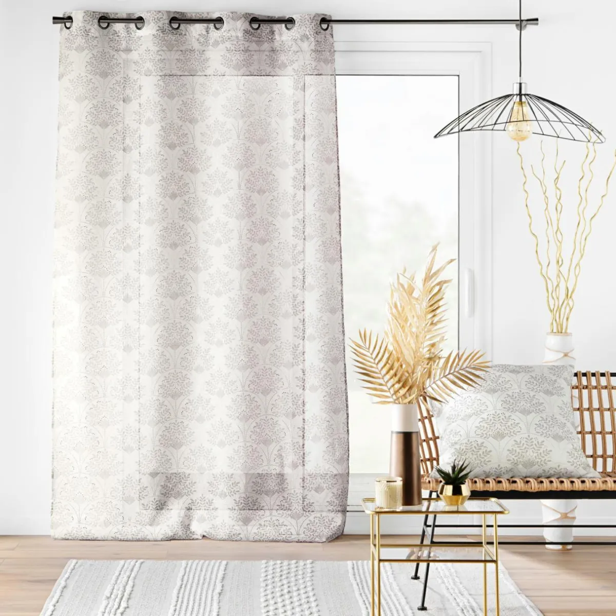 douceur d'intu017drieur Voilage œillets (140 x 240 cm) Majestia Blanc Clearance
