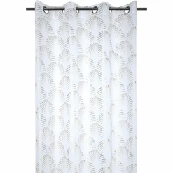 LOVELY CASA Voilage œillets (140 x 260 cm) Maldives Argent Hot