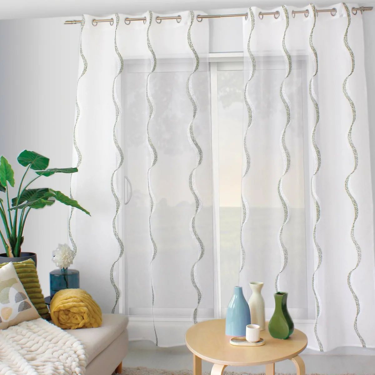 ENJOY HOME Voilage œillets (140 x 240 cm) Matisse Vert olive Best
