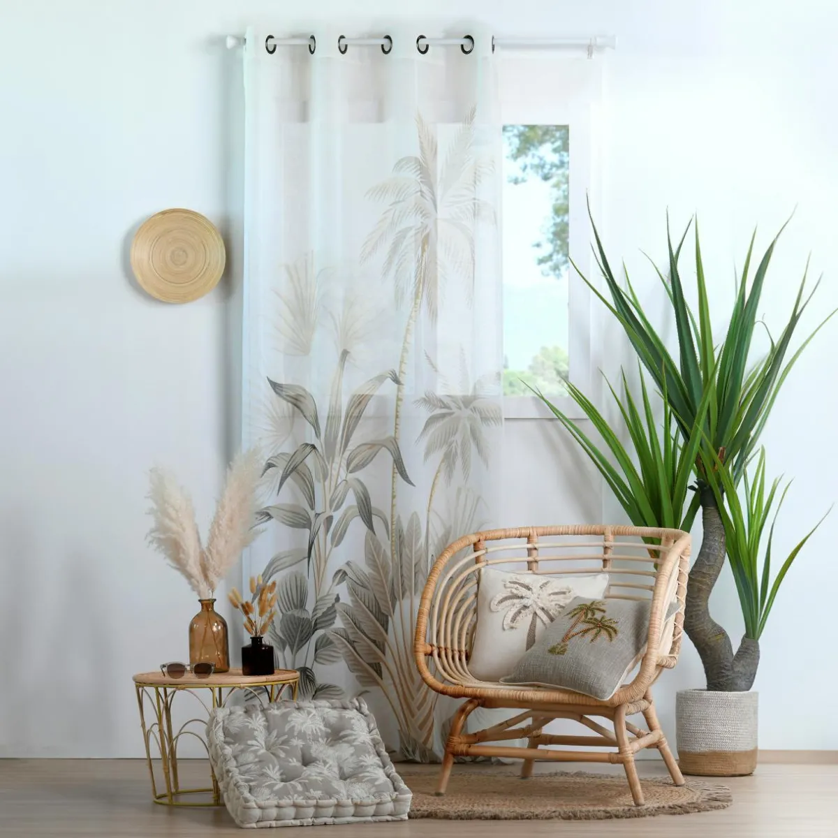 STOF Voilage œillets (140 x 260 cm) Nehora Beige Clearance