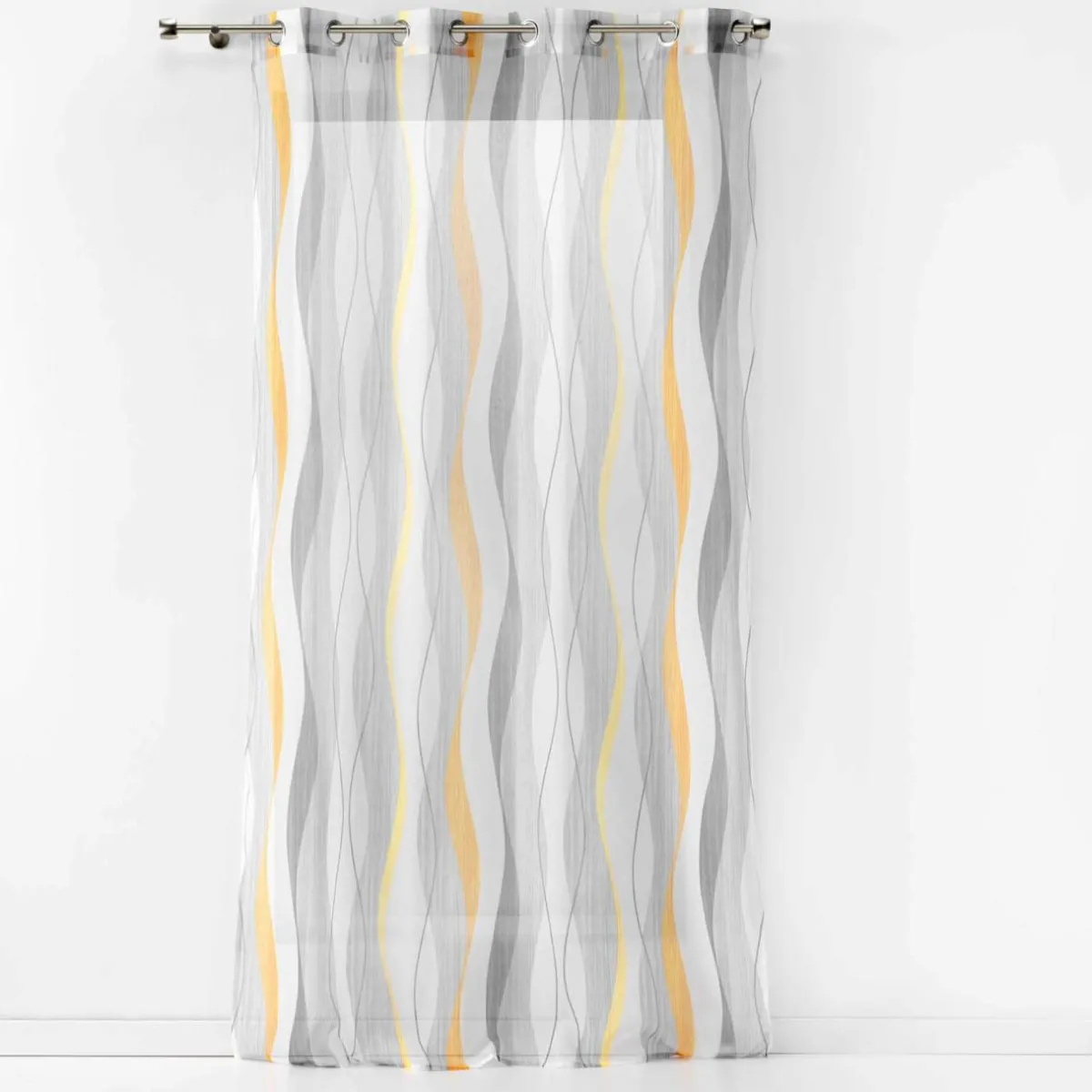 DOUCEUR D'INTERIEUR Voilage œillets (140 x 240 cm) Ondulys Blanc Hot