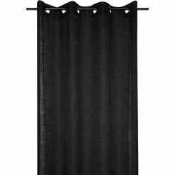LOVELY CASA Voilage œillets (135 x 260 cm) Ontario Noir Outlet