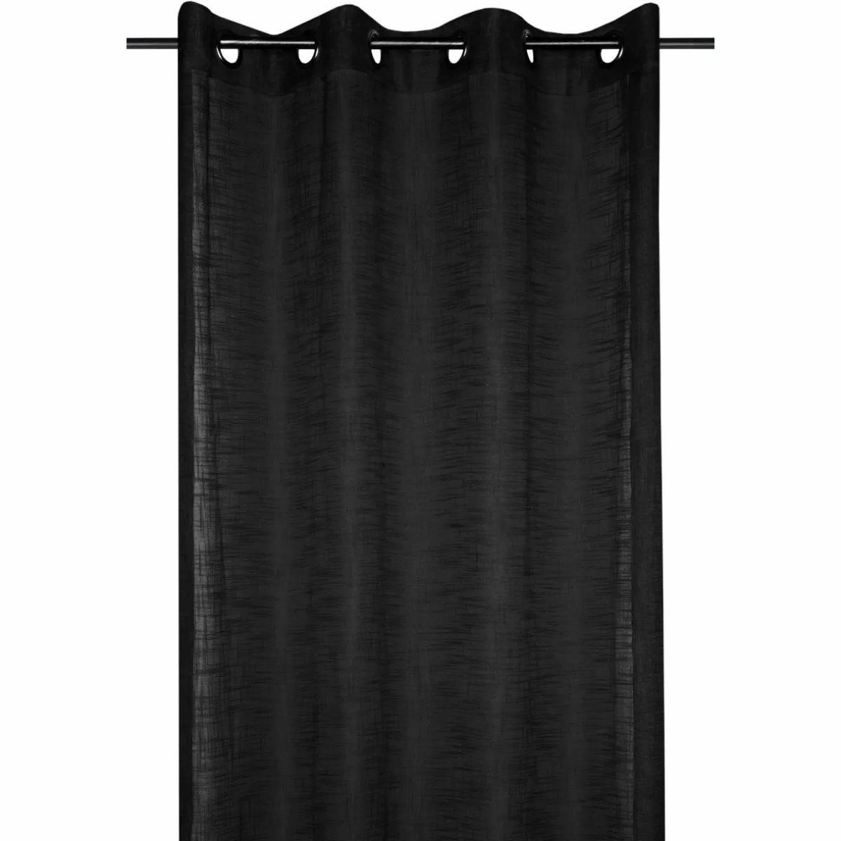 LOVELY CASA Voilage œillets (135 x 260 cm) Ontario Noir Outlet