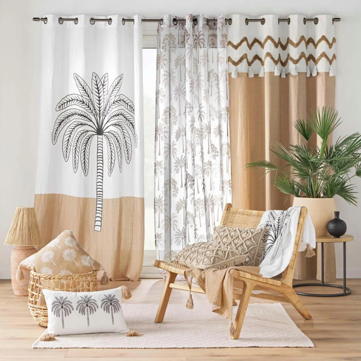 douceur d'intu017drieur Voilage œillets (140 x 240 cm) Palmea Beige Best