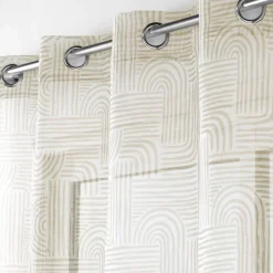 DOUCEUR D'INTERIEUR Voilage œillets (140 x 240 cm) Pandore Blanc Sale