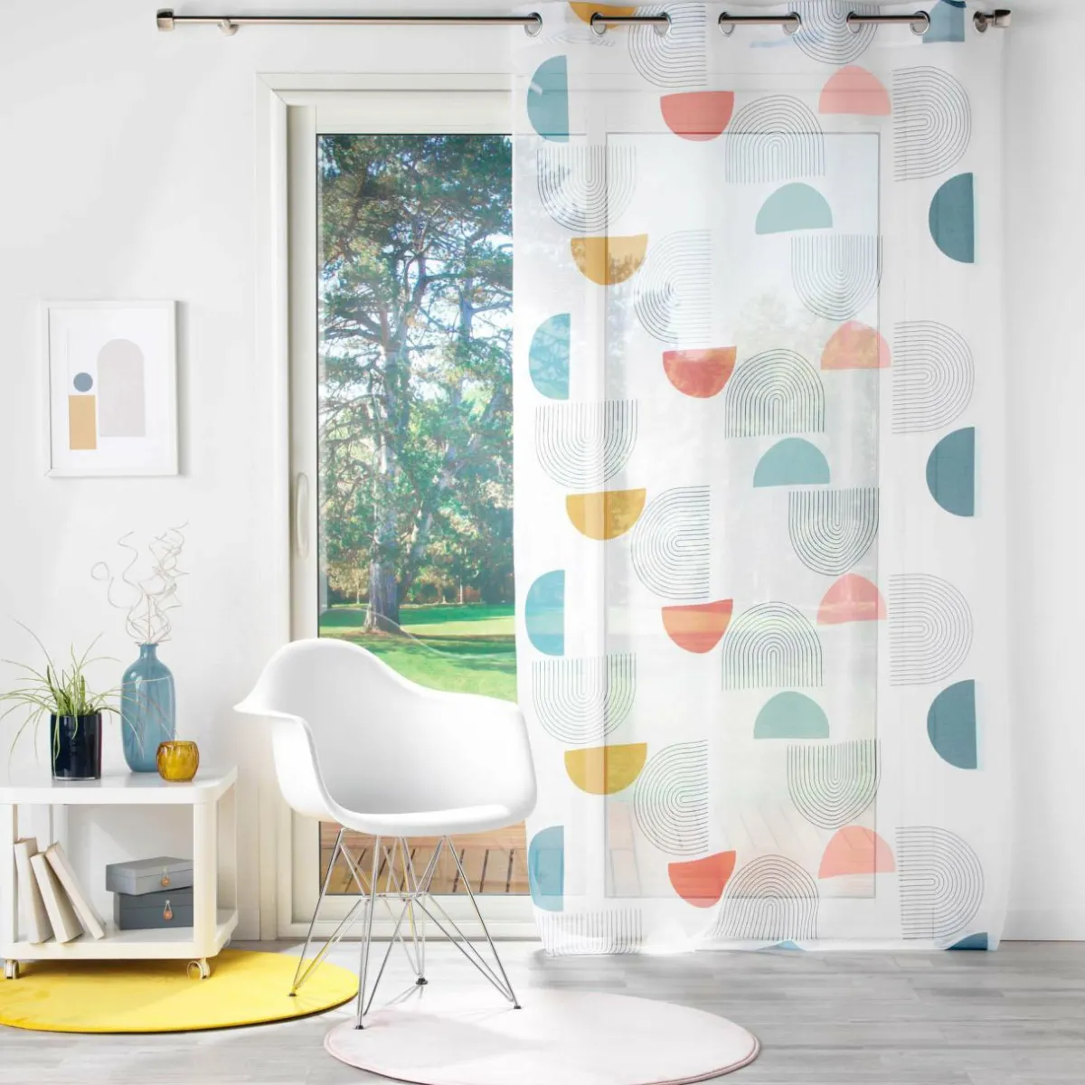 DOUCEUR D'INTERIEUR Voilage œillets (140 x 240 cm) Popart Multicolore Best