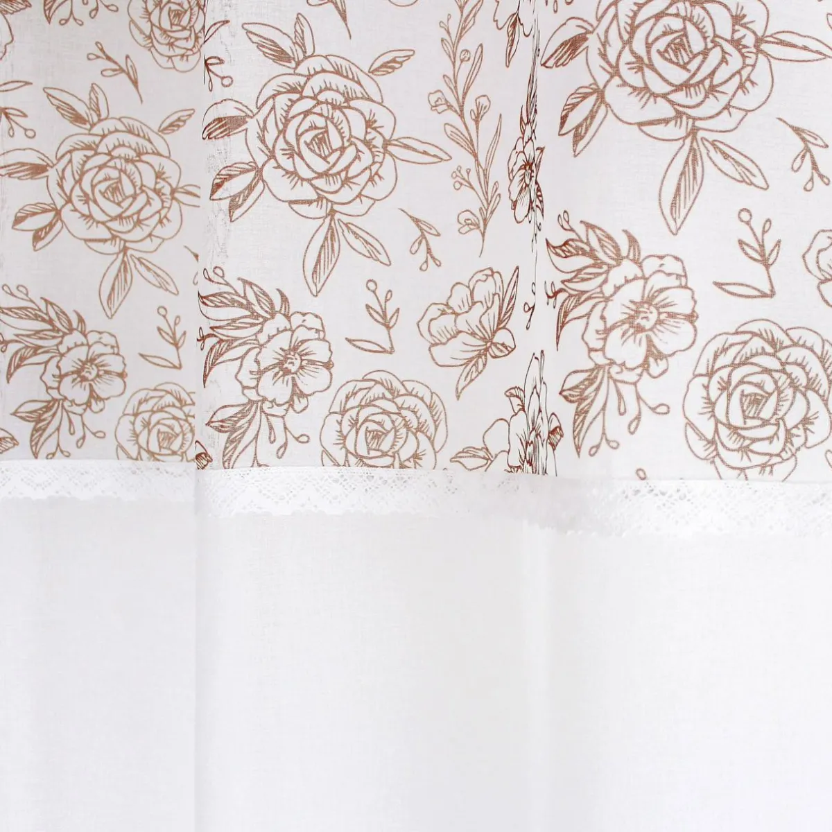 ENJOY HOME Voilage œillets (140 x 240 cm) Rosa Marron Hot