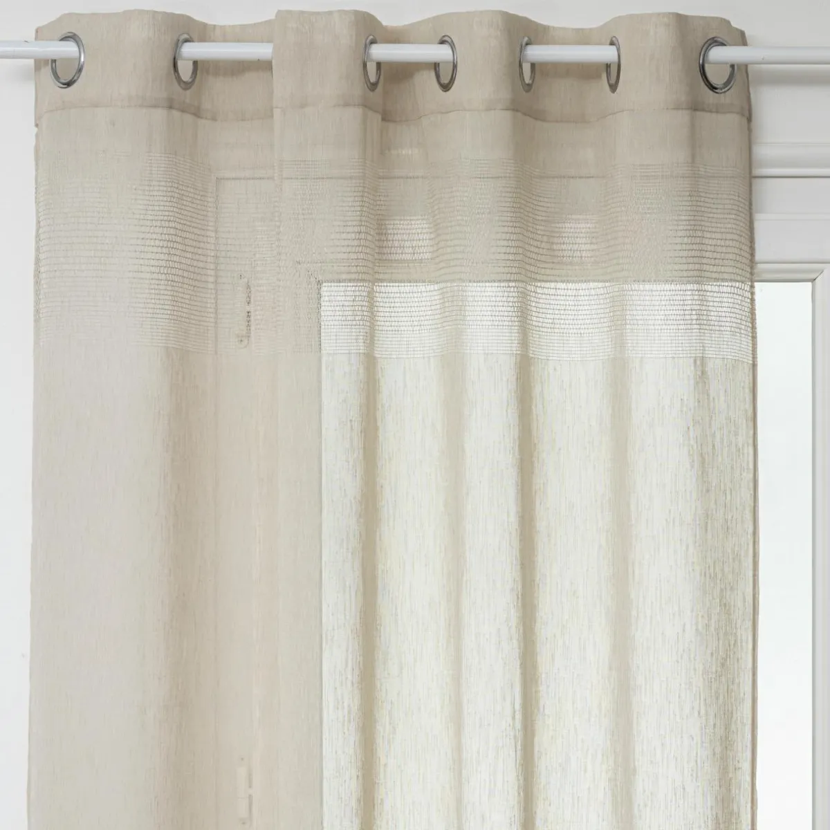 ATMOSPHERA Voilage œillets (140 x 240 cm) Sab Beige New