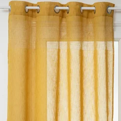 ATMOSPHERA Voilage œillets (140 x 240 cm) Sab Jaune ocre New