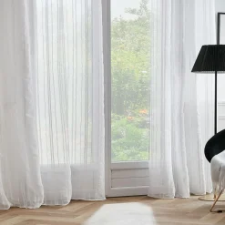 EMINZA Voilage œillets (140 x 280 cm) Théo Blanc Sale