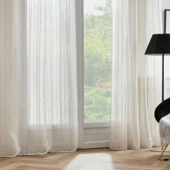 EMINZA Voilage œillets (140 x 240 cm) Théo Beige Discount