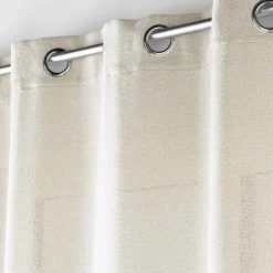 douceur d'intu017drieur Voilage œillets effet lainage (140 x 280 cm) Loulaine Beige New