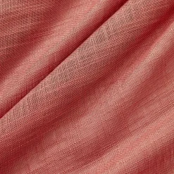 EMINZA Voilage œillets effet lin (140 x 280 cm) Robin Terracotta