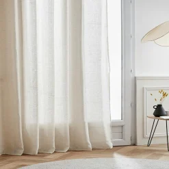 EMINZA Voilage œillets effet lin (280 x 240 cm) Luca Beige Hot