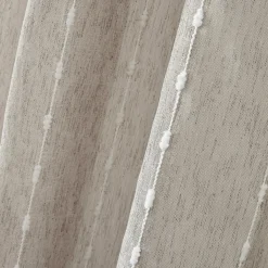 EMINZA Voilage œillets pompons (140 x 280 cm) Axel Beige