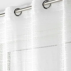 DOUCEUR D'INTERIEUR Voilage maille (140 x 280 cm) Naomie Blanc Discount