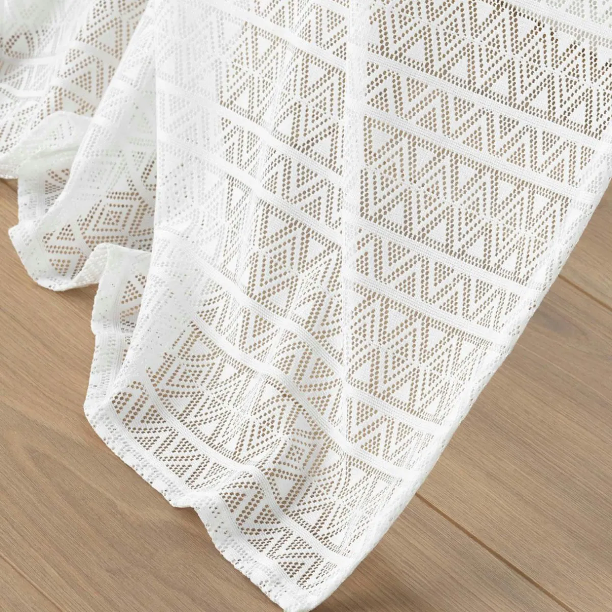 DOUCEUR D'INTERIEUR Voilage maille (140 x 240 cm) Naomie Blanc Clearance