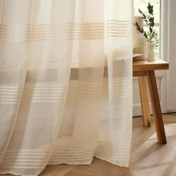 EMINZA Voilage oeillets (140 x 240 cm) Noé Beige New