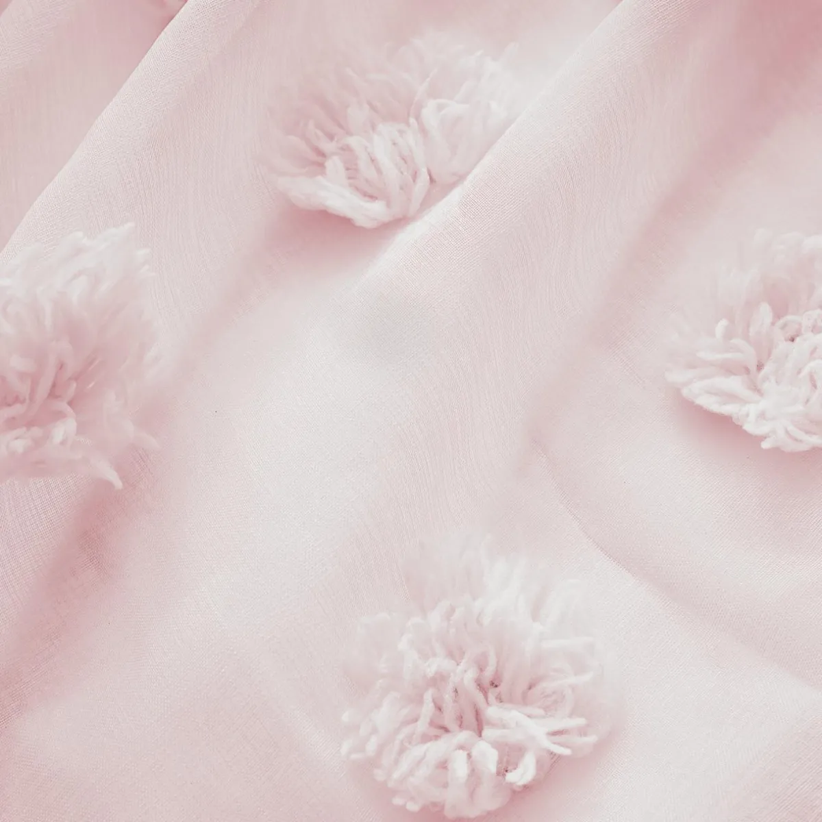 EMINZA Voilage oeillets pompons (140 x 240 cm) Suzie Rose Sale