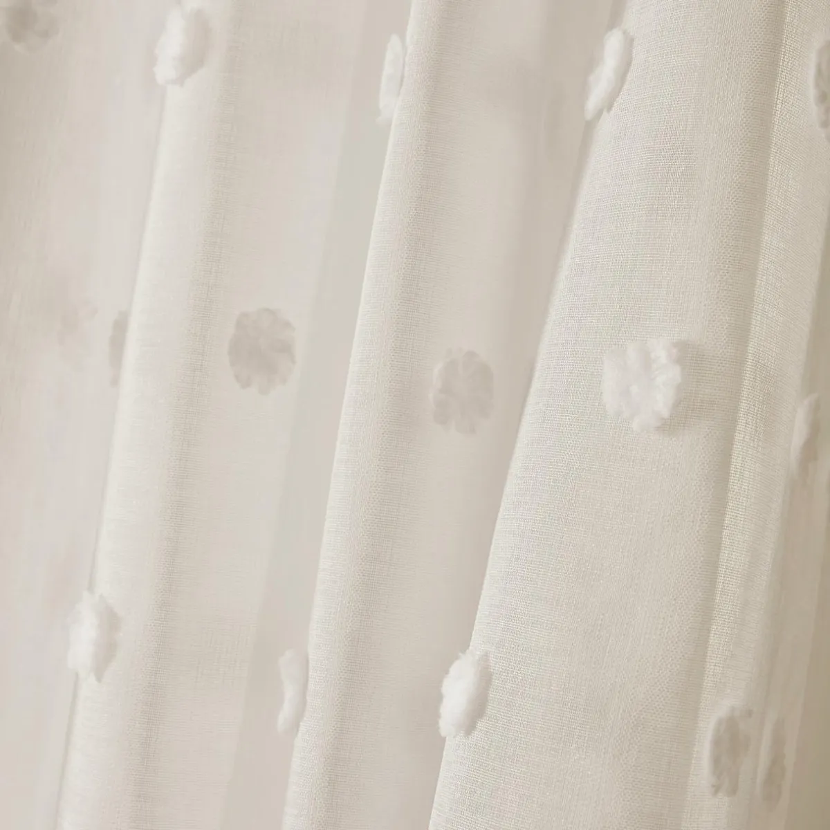 EMINZA Voilage oeillets pompons (140 x 280 cm) Emie Beige Best