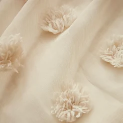 EMINZA Voilage oeillets pompons (280 x 240 cm) Suzie Beige Outlet