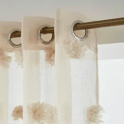 EMINZA Voilage oeillets pompons (140 x 240 cm) Suzie Beige Online