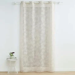DOUCEUR D'INTERIEUR Voilage tissé (140 x 280 cm) Karla Taupe Discount