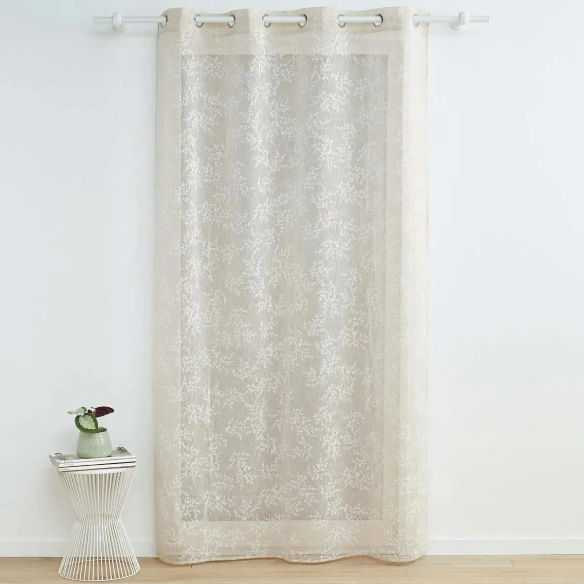 DOUCEUR D'INTERIEUR Voilage tissé (140 x 280 cm) Karla Taupe Discount