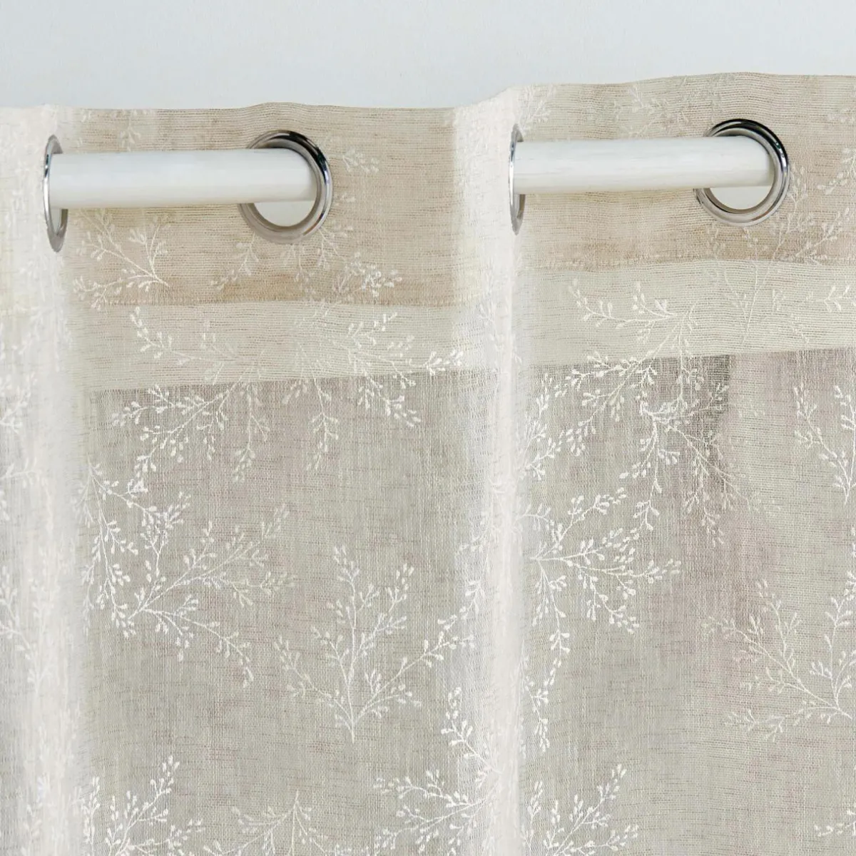 DOUCEUR D'INTERIEUR Voilage tissé (140 x 240 cm) Karla Taupe Best
